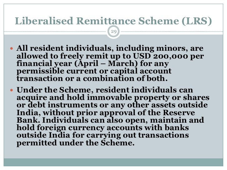 ias4sure.com - Liberalised Remittance Scheme (LRS)